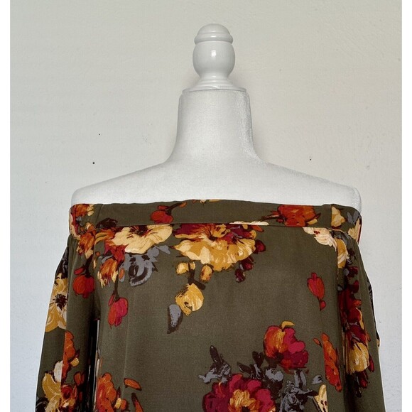Blu Pepper Women Size S Flora Long Sleeve Blouse Boho Peasant Feminine - Picture 3 of 10